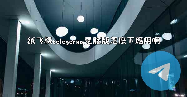 纸飞機telegeram電腦版怎麼下應用啊