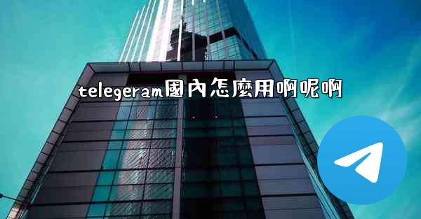 telegeram國內怎麼用啊呢啊