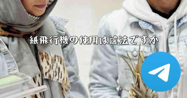 紙飛行機の使用は違法ですか