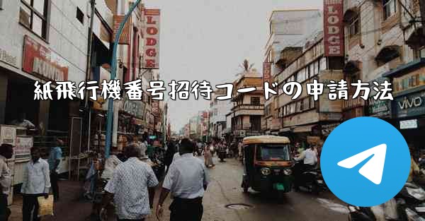 紙飛行機番号招待コードの申請方法