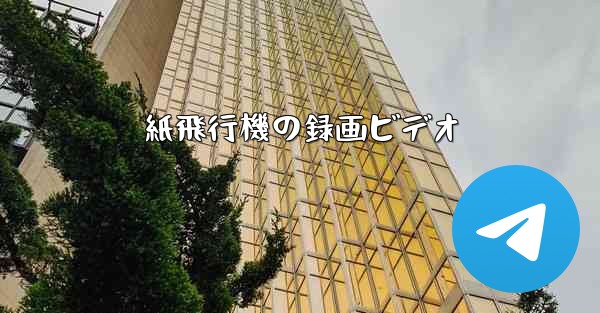 紙飛行機の録画ビデオ