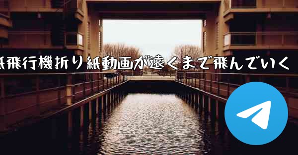紙飛行機折り紙動画が遠くまで飛んでいく