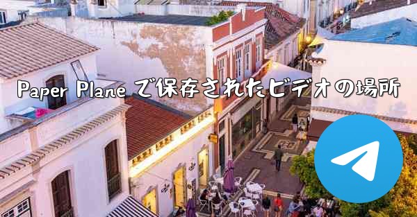 Paper Plane で保存されたビデオの場所