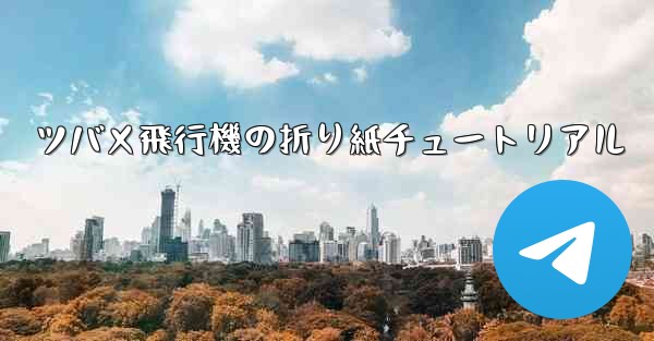 ツバメ飛行機の折り紙チュートリアル