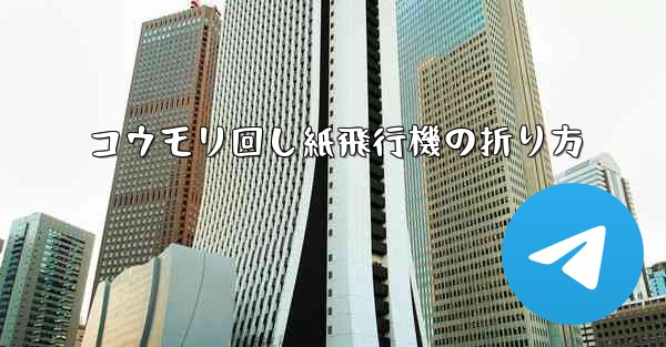 コウモリ回し紙飛行機の折り方