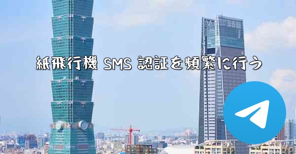 紙飛行機 SMS 認証を頻繁に行う