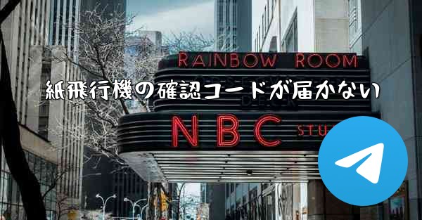 紙飛行機の確認コードが届かない