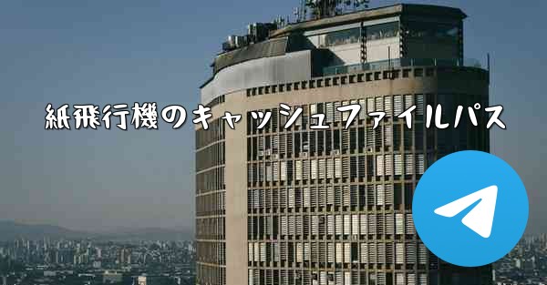 紙飛行機のキャッシュファイルパス