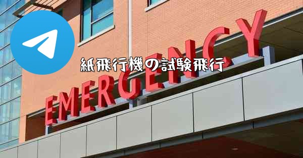 紙飛行機の試験飛行