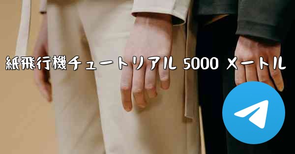 紙飛行機チュートリアル 5000 メートル