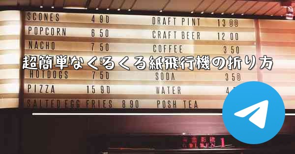 超簡単なくるくる紙飛行機の折り方