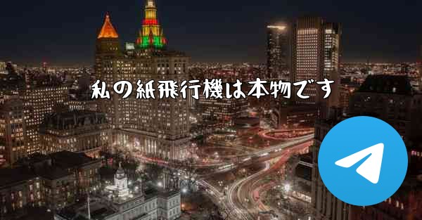 私の紙飛行機は本物です