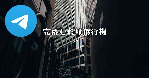 完成した紙飛行機