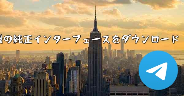 航空機の純正インターフェースをダウンロード