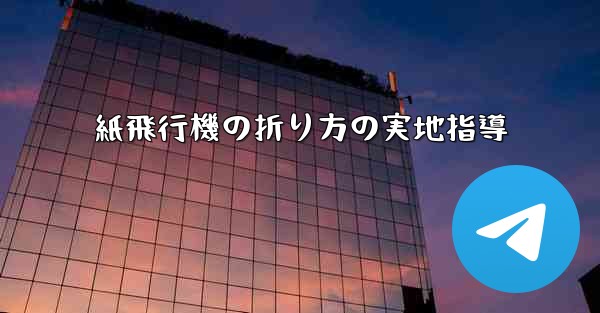 紙飛行機の折り方の実地指導