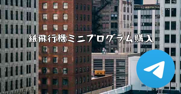 紙飛行機ミニプログラム購入