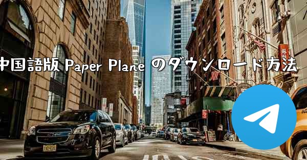 中国語版 Paper Plane のダウンロード方法