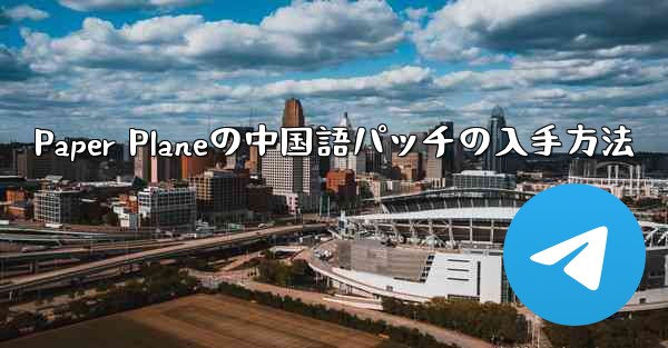 Paper Planeの中国語パッチの入手方法