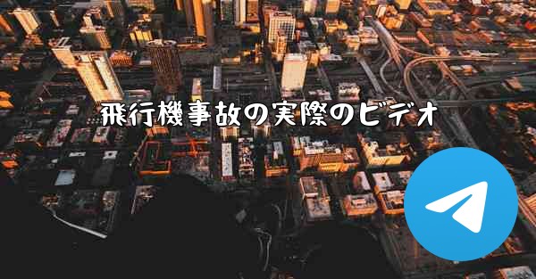 飛行機事故の実際のビデオ