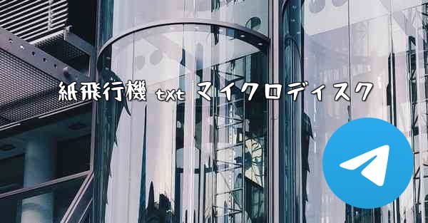 紙飛行機 txt マイクロディスク