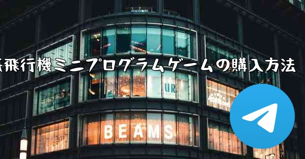 紙飛行機ミニプログラムゲームの購入方法