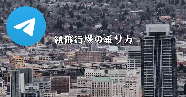 紙飛行機の乗り方