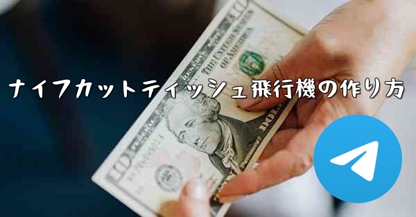 ナイフカットティッシュ飛行機の作り方