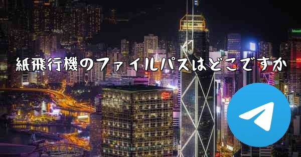 紙飛行機のファイルパスはどこですか