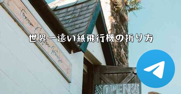 世界一遠い紙飛行機の折り方