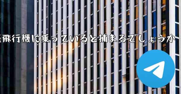 中国で紙飛行機に乗っていると捕まるでしょうか
