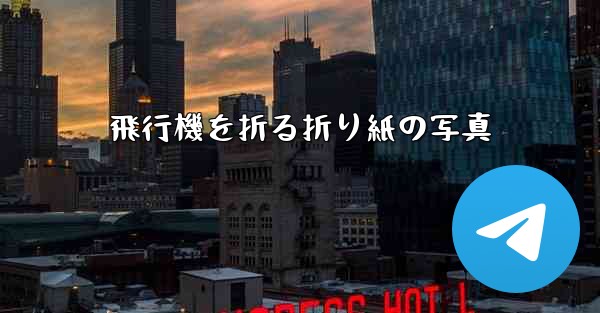 飛行機を折る折り紙の写真