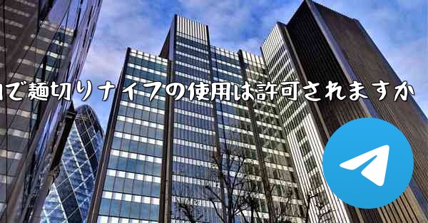 飛行機内で麺切りナイフの使用は許可されますか