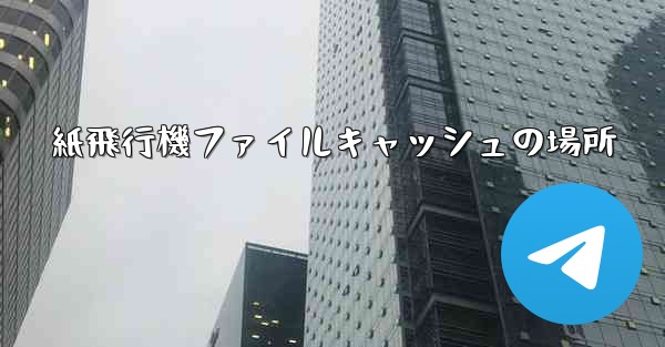 紙飛行機ファイルキャッシュの場所