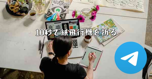 10秒で紙飛行機を折る