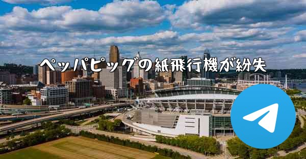 ペッパピッグの紙飛行機が紛失