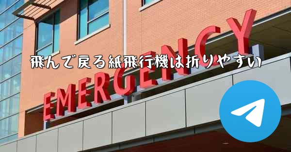 飛んで戻る紙飛行機は折りやすい