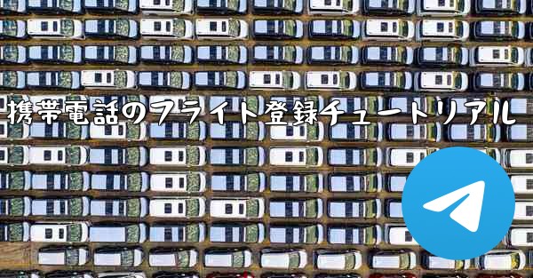 Apple 携帯電話のフライト登録チュートリアル