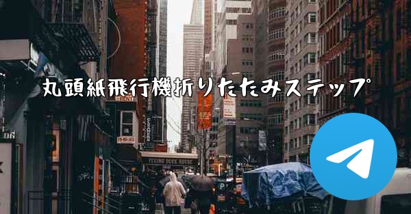 丸頭紙飛行機折りたたみステップ
