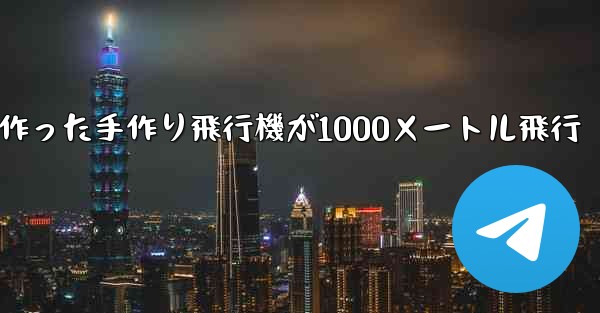 折り紙で作った手作り飛行機が1000メートル飛行