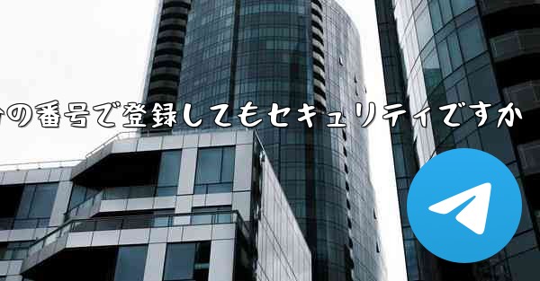 飛行機を自分の番号で登録してもセキュリティですか