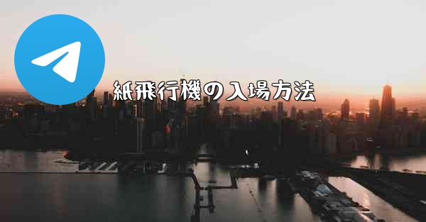 紙飛行機の入場方法