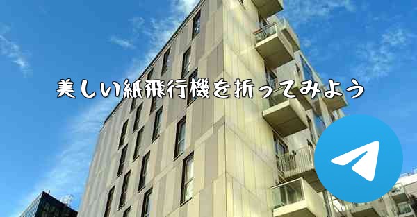 美しい紙飛行機を折ってみよう