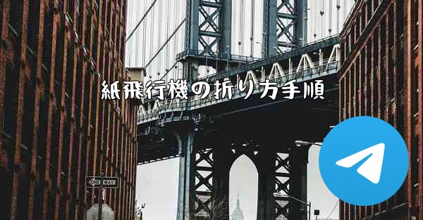 紙飛行機の折り方手順