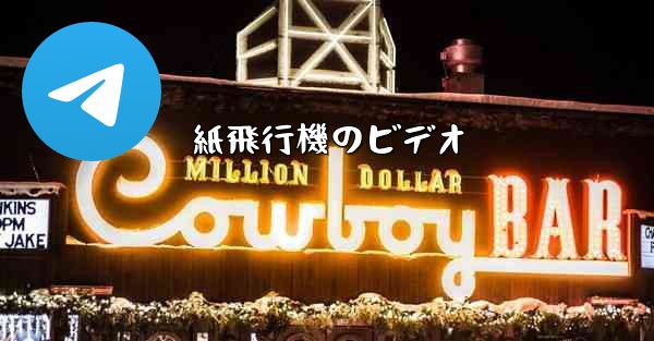 紙飛行機のビデオ