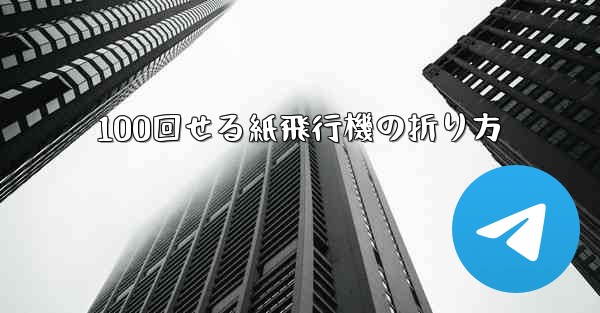 100回せる紙飛行機の折り方