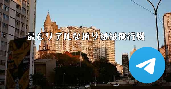最もリアルな折り紙紙飛行機