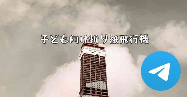 子ども向け折り紙飛行機