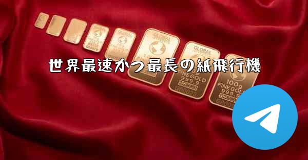 世界最速かつ最長の紙飛行機