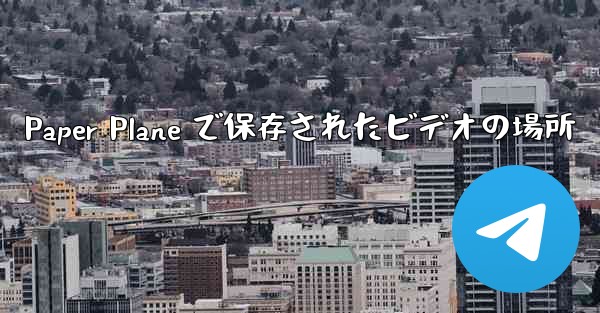 Paper Plane で保存されたビデオの場所