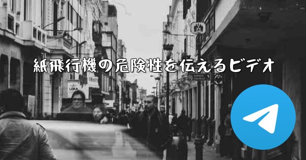 紙飛行機の危険性を伝えるビデオ